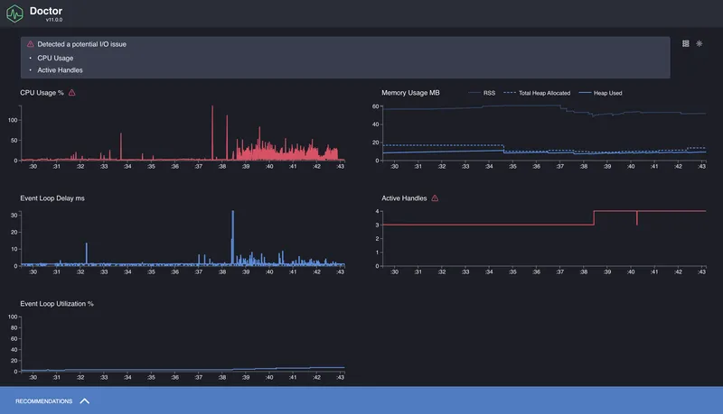 Отчет clinic doctor